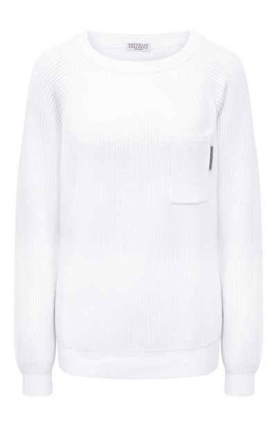 Женский хлопковый свитер BRUNELLO CUCINELLI, арт. M1900BP040