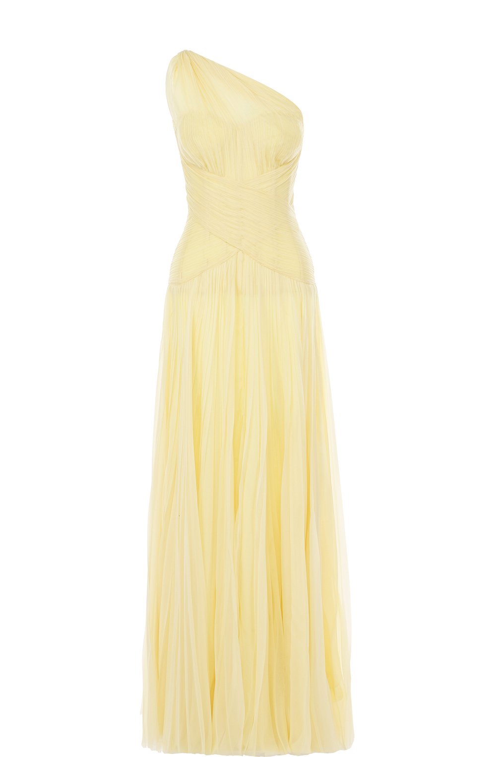 Шелковое плиссированное платье-макси ALEXANDER MCQUEEN, арт. 507660/QKB19, фото 1