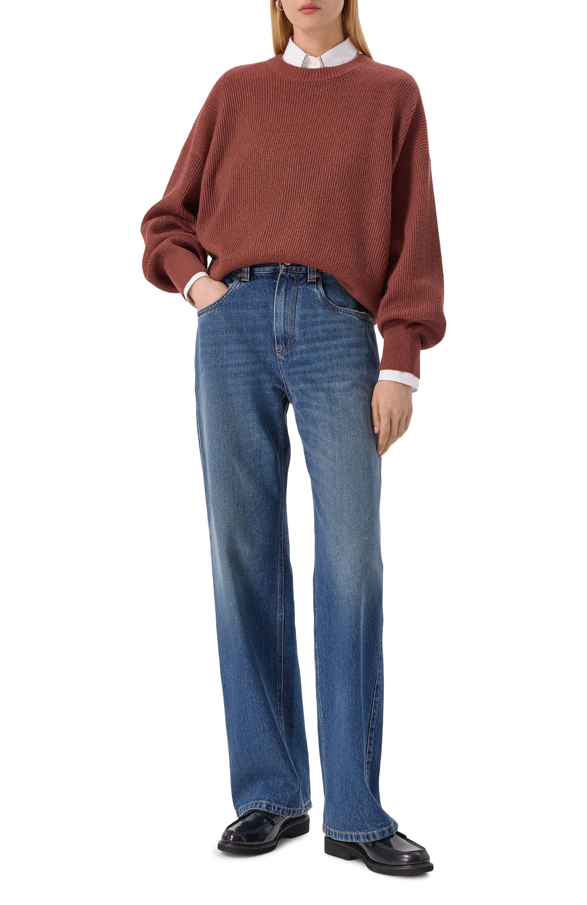 Свитер из кашемира и вискозы BRUNELLO CUCINELLI, арт. M1E224700, фото 2