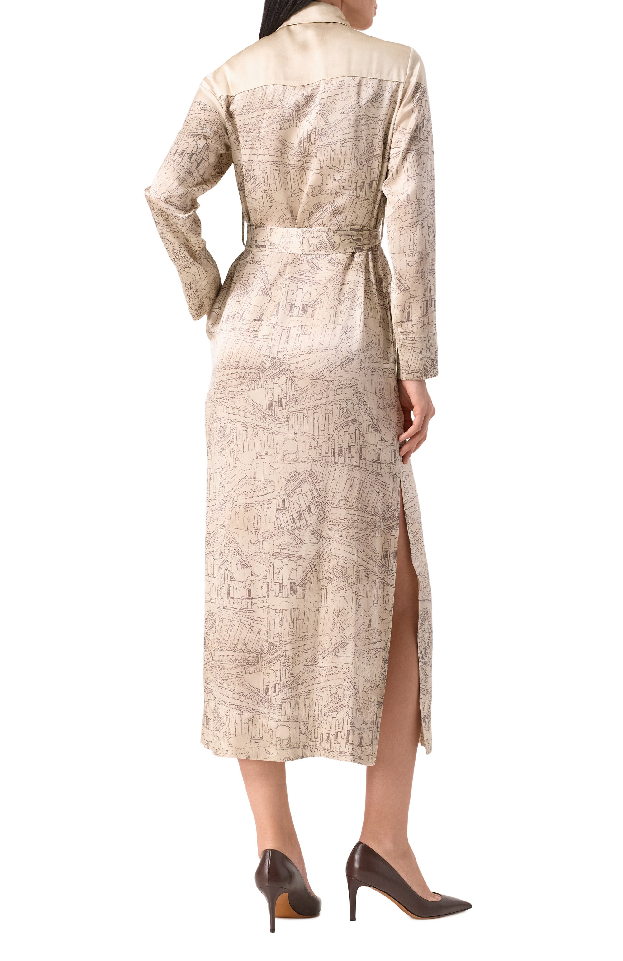 Шелковое платье KITON, арт. D58357K0561E06, фото 4