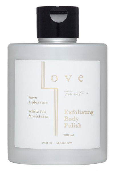 Женского гель-скраб для тела и рук белый чай и вистерия (300ml) LOVE TEA ART, арт. 4603805891468