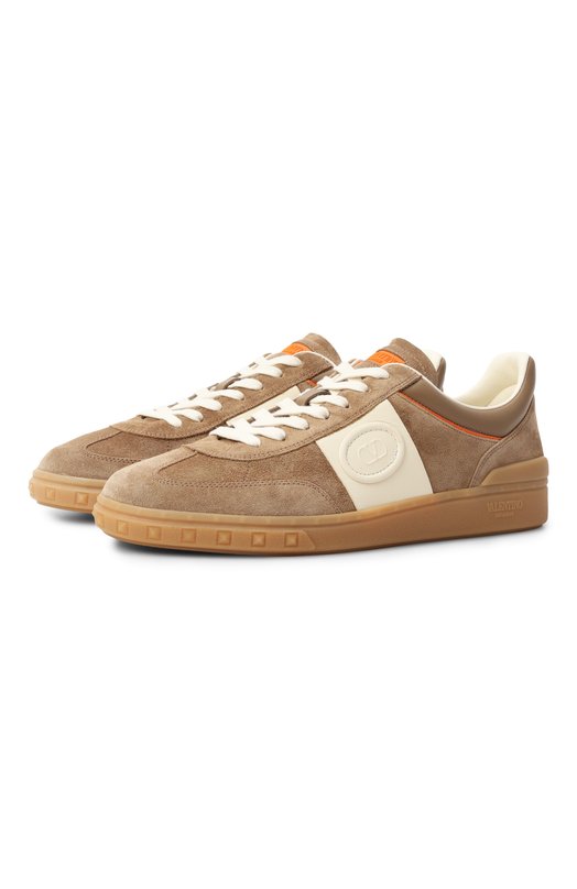 Замшевые кеды Upvillage Valentino 7Y2S0H77/LAL Бежевый 7Y2S0H77/LAL