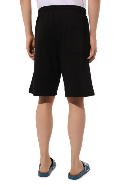 Хлопковые шорты COMME DES FUCKDOWN черного цвета по цене 12400 руб., арт. CFABM00006, фото 4 Хлопковые шорты COMME DES FUCKDOWN, арт. CFABM00006, фото 4