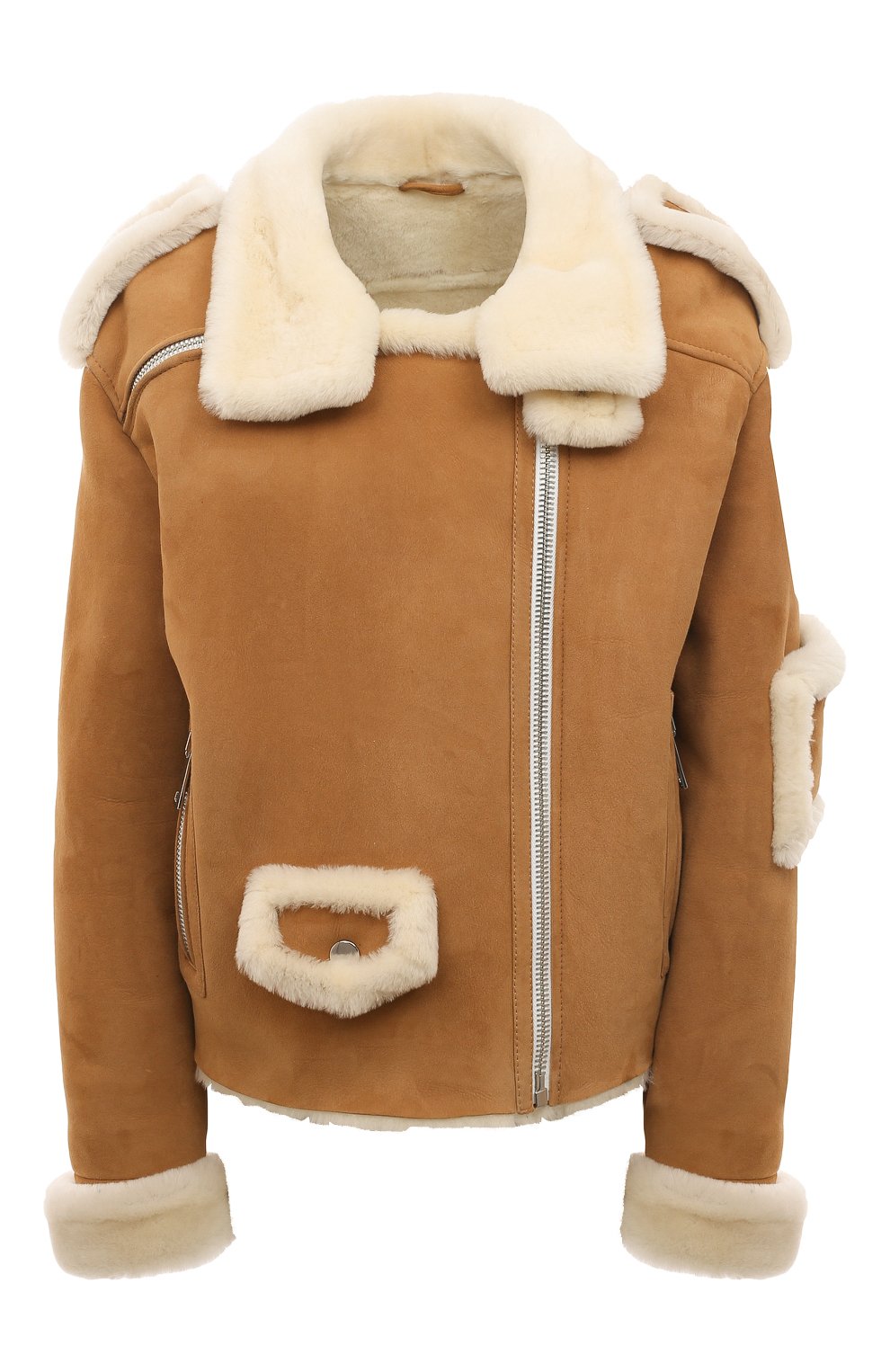 Дубленка из овчины JULIA DILUA бежевого цвета по цене 400000 руб., арт. 2022-0062, фото 1 Дубленка из овчины JULIA DILUA, арт. 2022-0062, фото 1