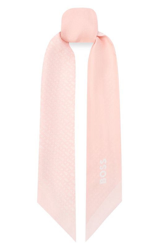 Шелковый шарф-твилли BOSS 50555863 Розовый 50555863