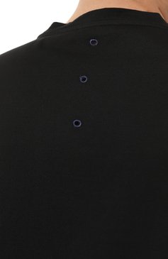 Мужская хлопковая футболка PREMIATA черного цвета, арт. PR-361 | Фото 5 (Принт: Без принта; Рукава: Короткие; Длина (для топов): Стандартные; Материал сплава: Проставлено; Материал внешний: Хлопок; Стили: Спорт-шик; Драгоценные камни: Проставлено)