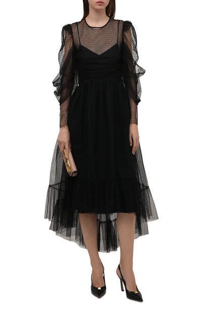 Платье REDVALENTINO черного цвета по цене 103500 руб., арт. UR0VA15L/5K9, фото 2 Платье REDVALENTINO, арт. UR0VA15L/5K9, фото 2