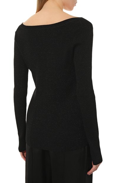 Шерстяной пуловер P.A.R.O.S.H. черного цвета по цене 28750 руб., арт. L0ULUX-D511583, фото 4 Шерстяной пуловер P.A.R.O.S.H., арт. L0ULUX-D511583, фото 4