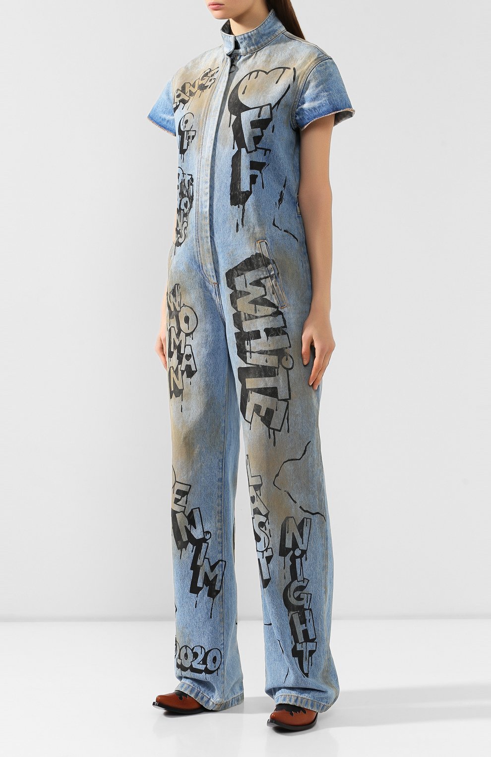Джинсовый комбинезон OFF-WHITE, арт. 0WY0001F197730627110, фото 3