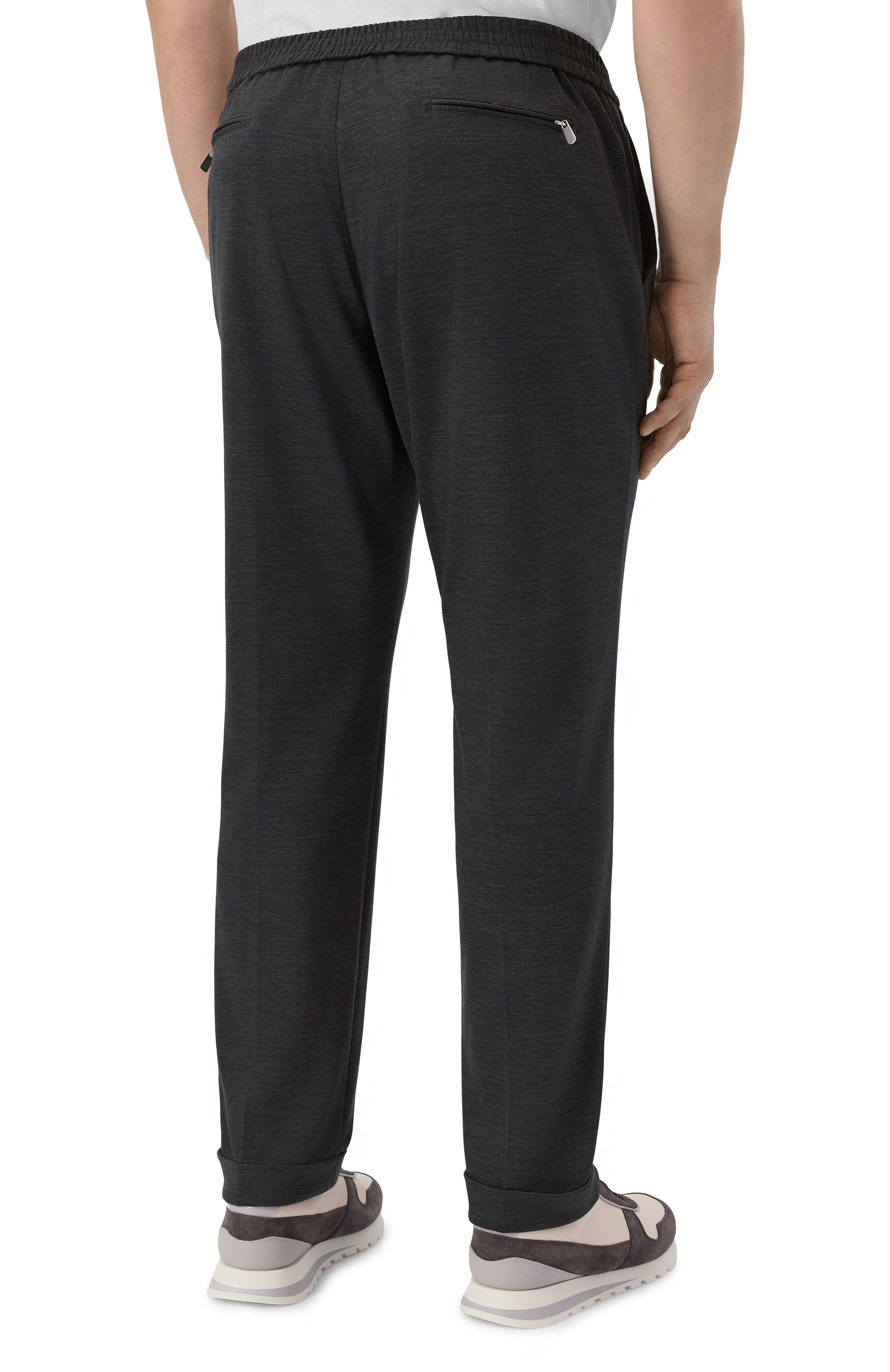 Шерстяные брюки MARCO PESCAROLO темно-серого цвета по цене 85700 руб., арт. CARACCI0L0/53Y19, фото 4 Шерстяные брюки MARCO PESCAROLO, арт. CARACCI0L0/53Y19, фото 4