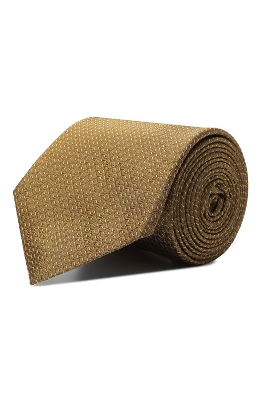 Шелковый галстук Canali 18/HJ04330 Золотой 18/HJ04330