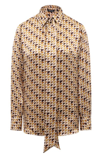 Женская атласная блузка KITON, арт. D48407K0978C