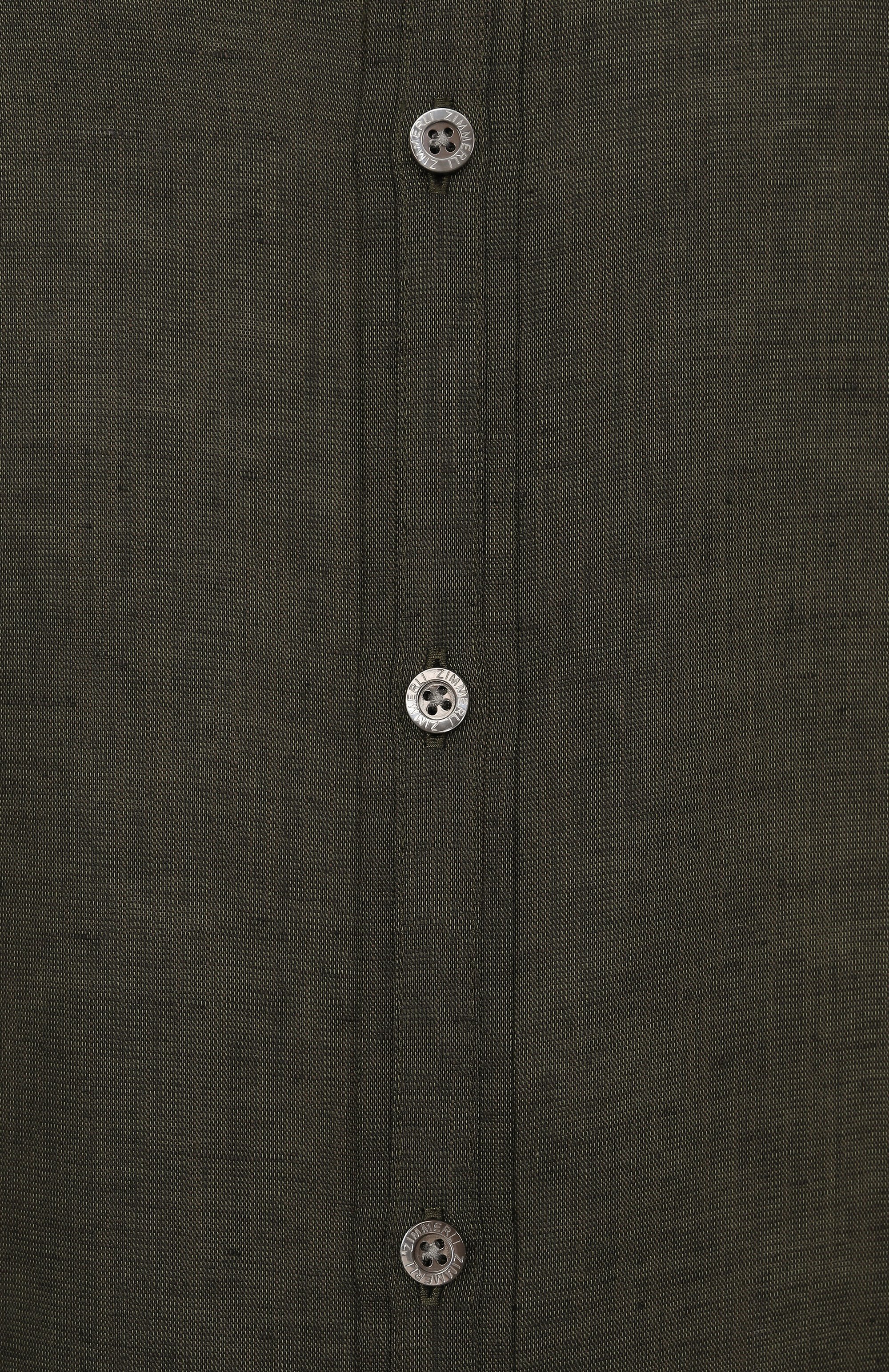 Рубашка изо льна и хлопка ZIMMERLI, арт. 23202, фото 6