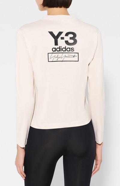 Хлопковый лонгслив Y-3, арт. FJ0306/W, фото 4