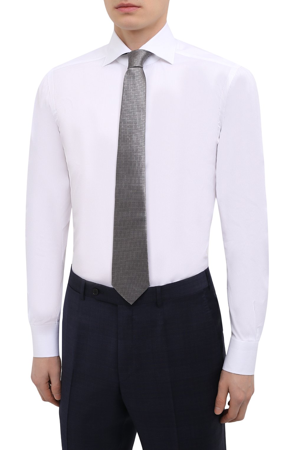 Хлопковая сорочка KITON, арт. UCIH0808801, фото 4