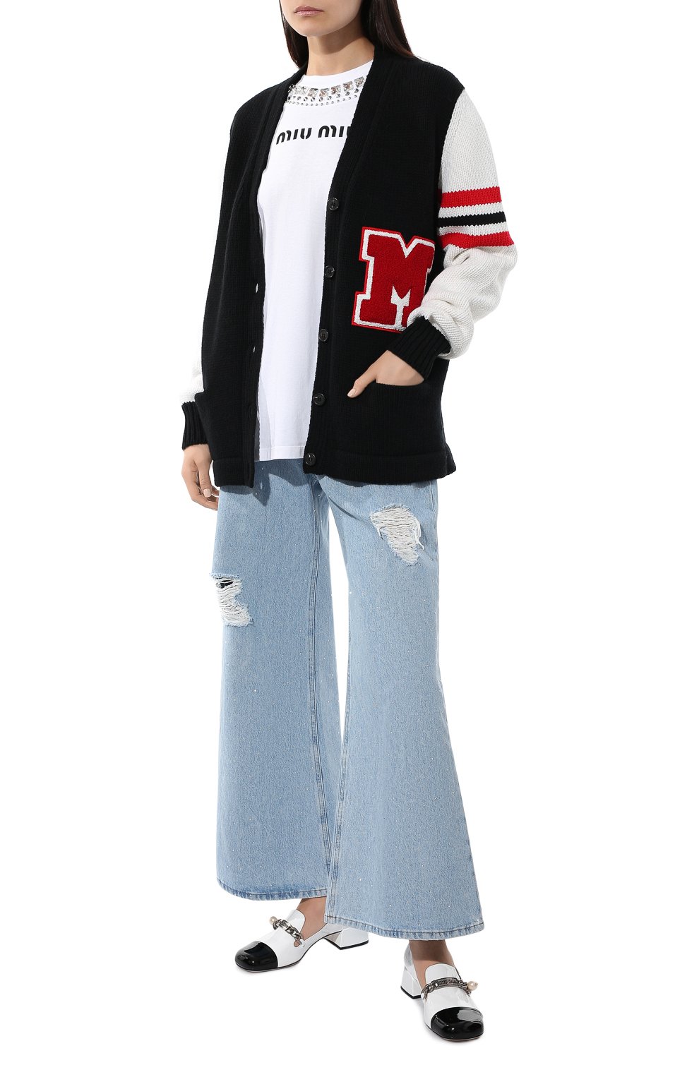 Шерстяной кардиган MIU MIU, арт. MMF536-1ZX1-F0002, фото 2