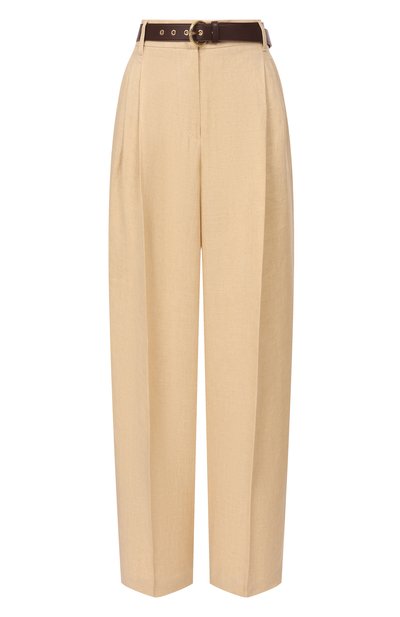 Женские льняные брюки MAX MARA STUDIO, арт. MSTSUMER0