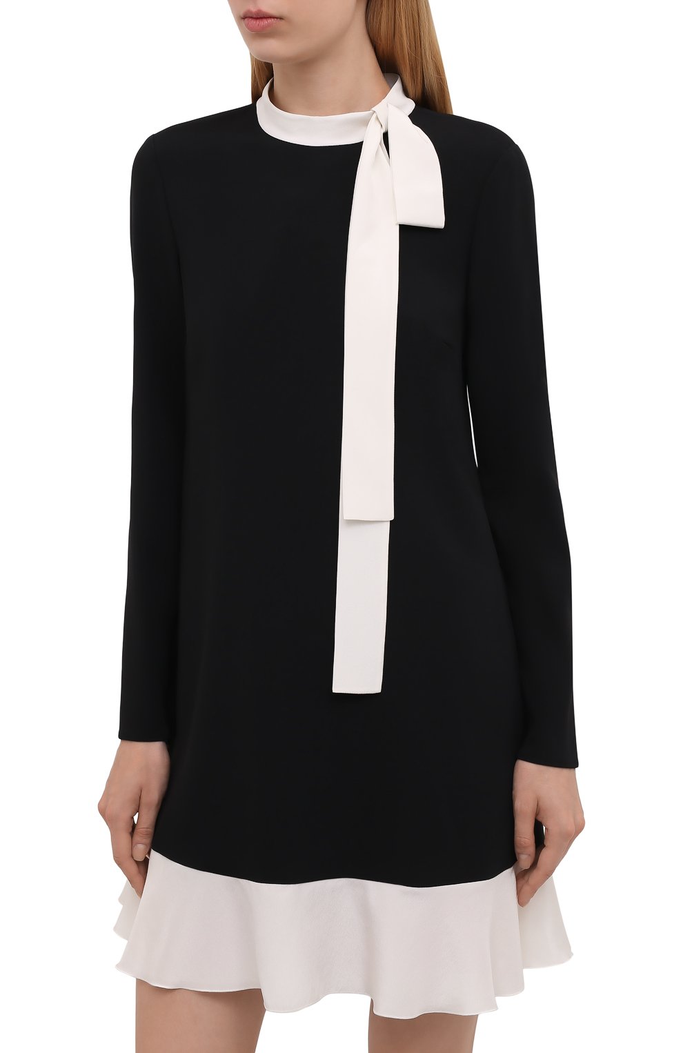 Платье REDVALENTINO черно-белого цвета по цене 72650 руб., арт. WR0VACH5/3TG, фото 3 Платье REDVALENTINO, арт. WR0VACH5/3TG, фото 3