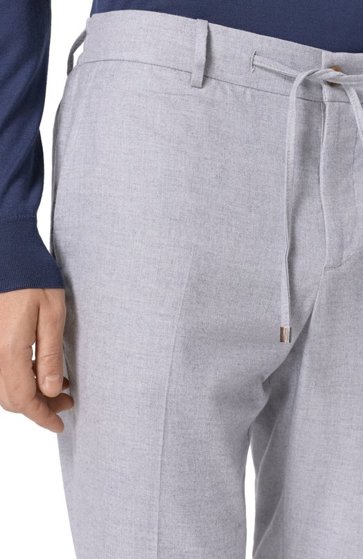 Брюки из хлопка и лиоцелла Berwich SPIAGGIA 20/AB1474 Серый  SPIAGGIA 20/AB1474 Фото 5