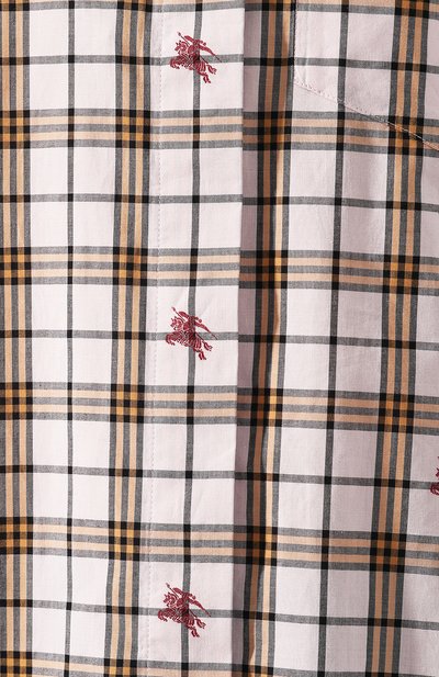 Хлопковая рубашка BURBERRY, арт. 8007640, фото 5