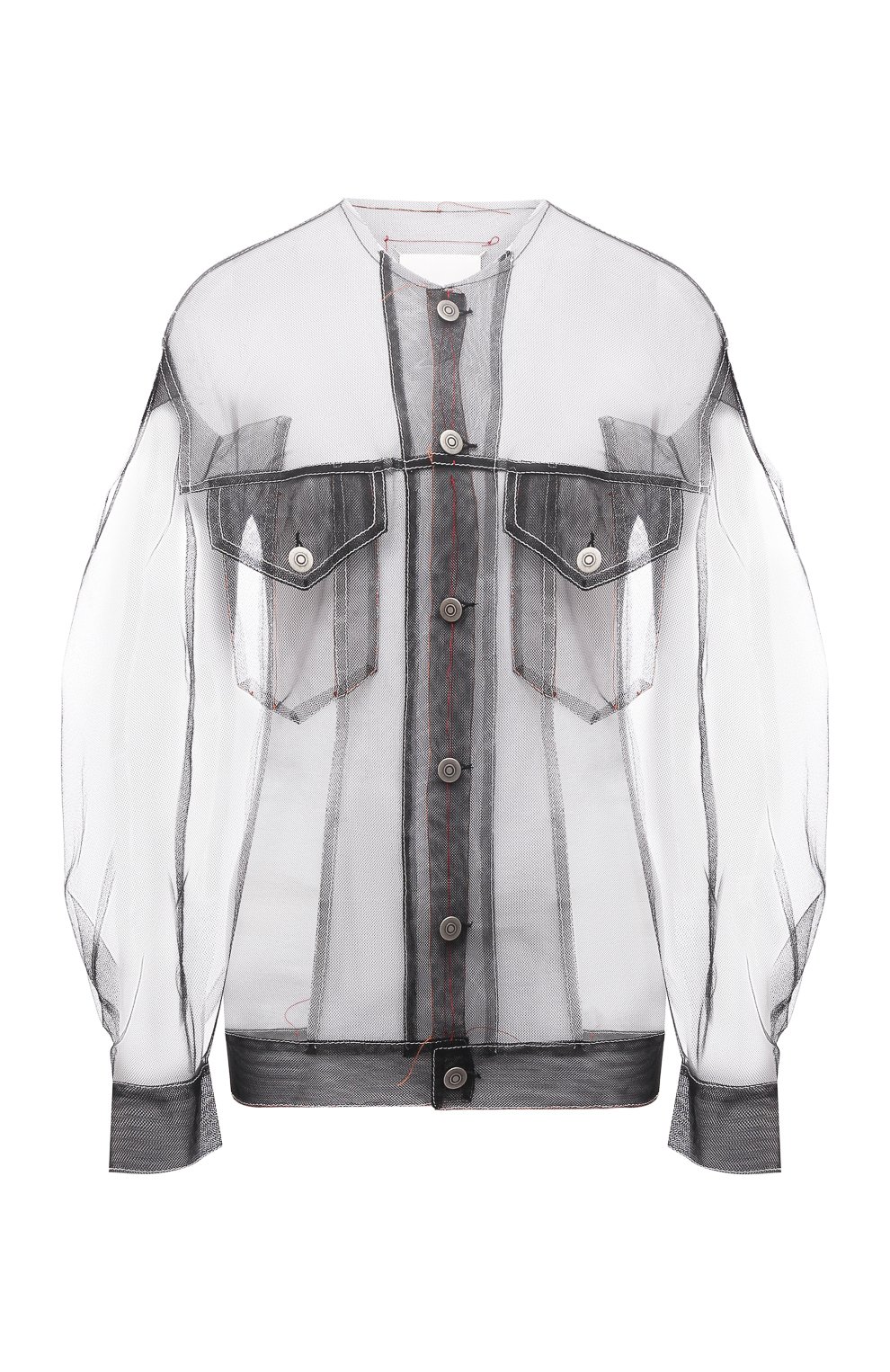 Блузка MAISON MARGIELA черного цвета по цене 99350 руб., арт. S31DL0267/S54505, фото 1 Блузка MAISON MARGIELA, арт. S31DL0267/S54505, фото 1