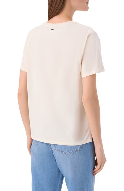 Хлопковая футболка WEEKEND MAX MARA, арт. WKDPANTERA, фото 4