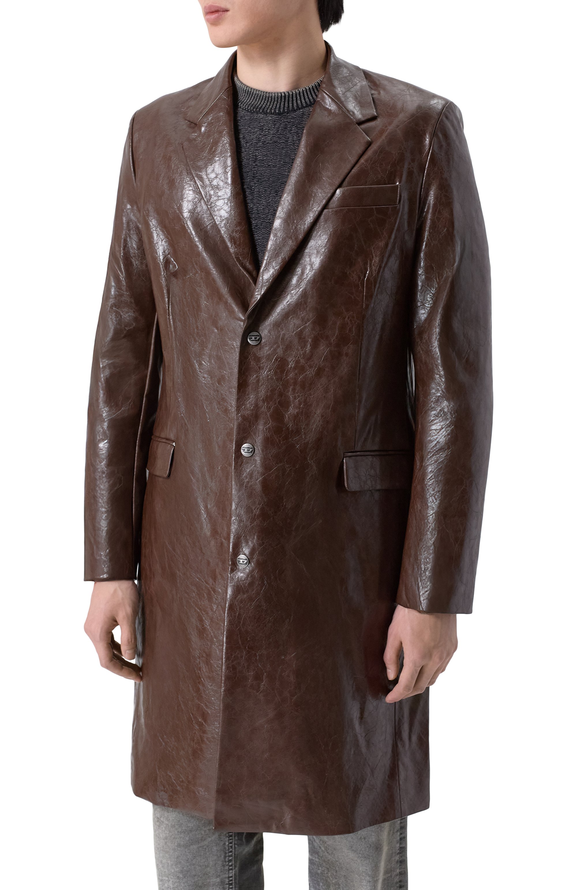 Пальто из вискозы DIESEL, арт. A21091/0QMBU, фото 3