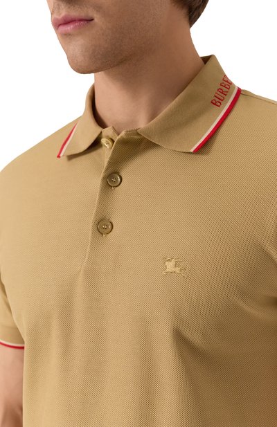 Хлопковое поло BURBERRY, арт. 8110093, фото 5