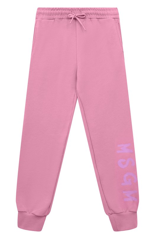 

Хлопковые джоггеры MSGM kids, Розовый
