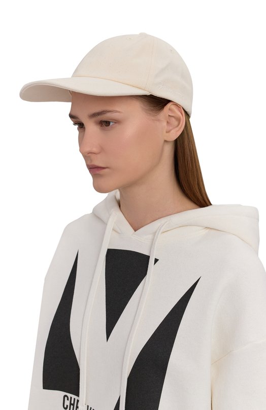 Хлопковая бейсболка Jacquemus 216AC009-5001 Кремовый  216AC009-5001 Фото 2