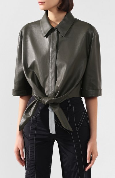 Кожаная рубашка OFF-WHITE, арт. 0WJE001R20F990684300, фото 3