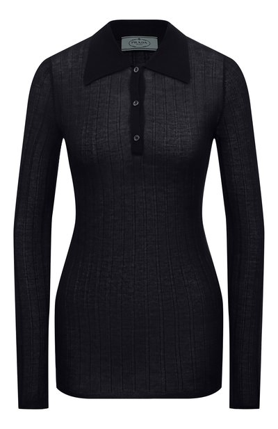 Женский поло из кашемира и шелка PRADA, арт. P24A1O-5U4-F0008-201