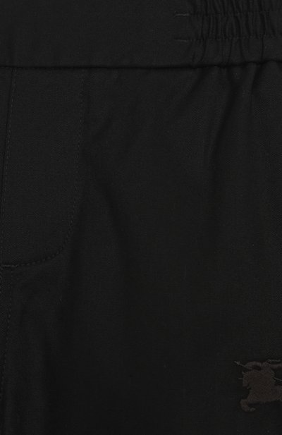 Брюки из лиоцелла и хлопка BURBERRY черного цвета по цене 34650 руб., арт. 8108000, фото 3 Брюки из лиоцелла и хлопка BURBERRY, арт. 8108000, фото 3