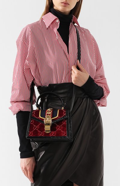 Сумка sylvie gg mini GUCCI, арт. 470270/9JTFG, фото 5
