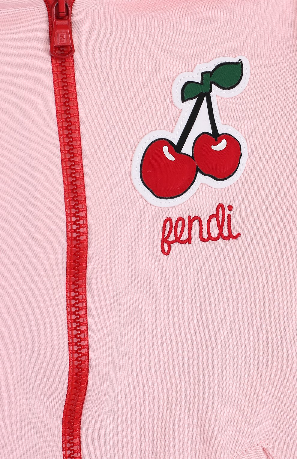 Хлопковый кардиган на молнии с капюшоном FENDI, арт. JFH050/5V0/3A-5A, фото 3