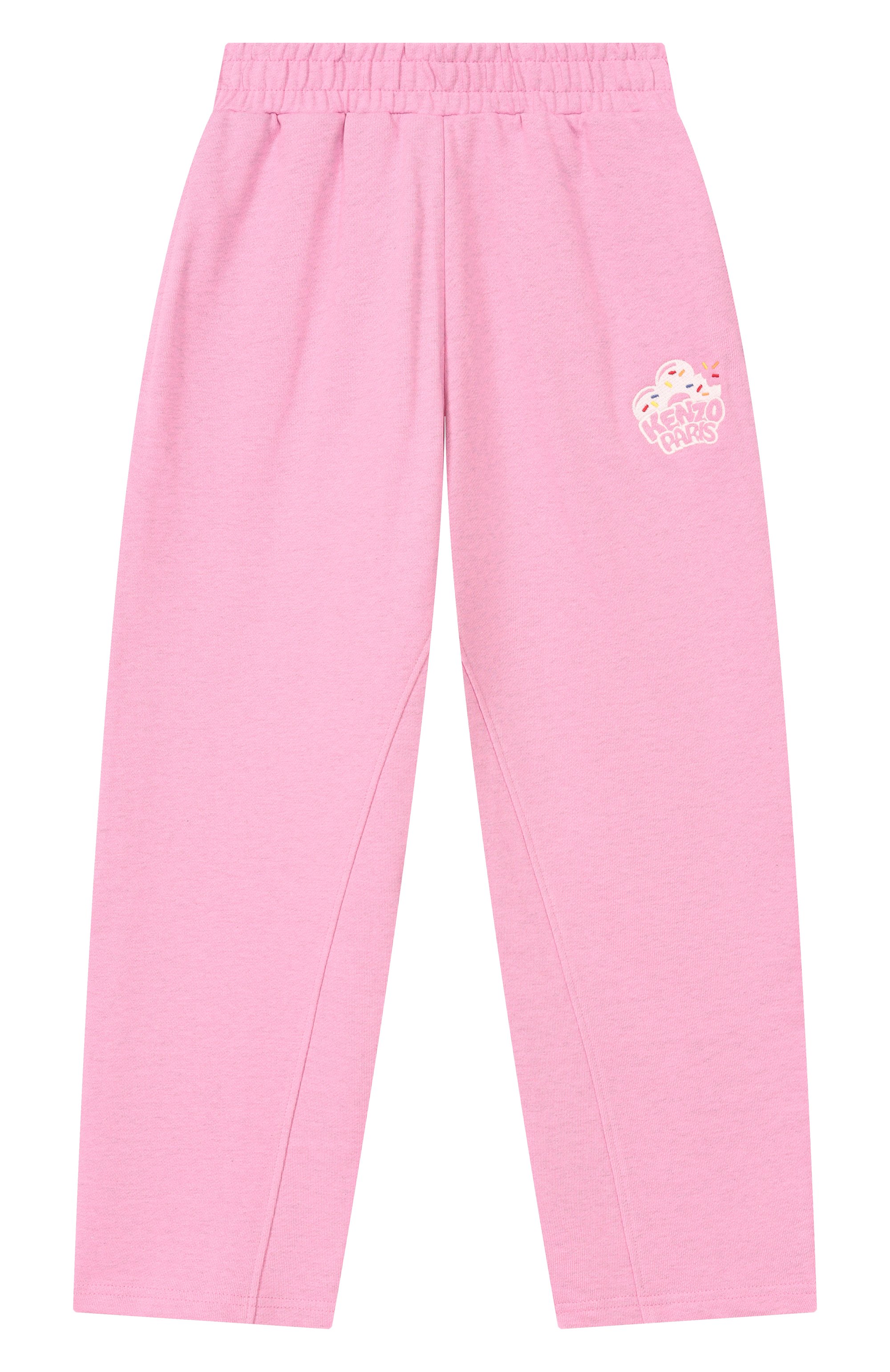 Хлопковые брюки KENZO розового цвета по цене 15450 руб., арт. K61775, фото 1 Хлопковые брюки KENZO, арт. K61775, фото 1