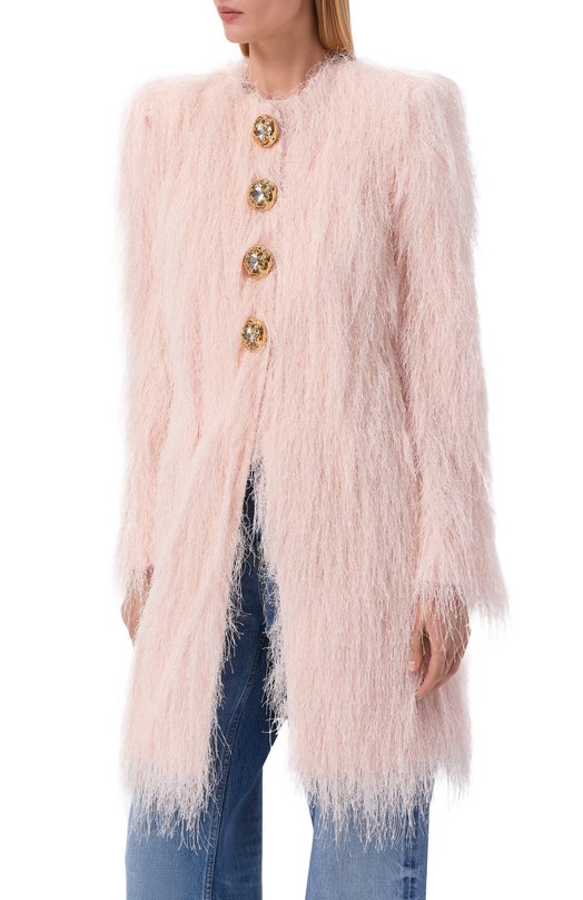 Пальто Balmain GF1UE140/JL27 Розовый  GF1UE140/JL27 Фото 3