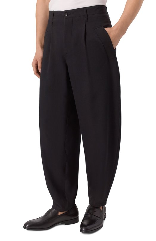 Шелковые брюки Giorgio Armani GM003229/TE20294 Чёрный  GM003229/TE20294 Фото 3