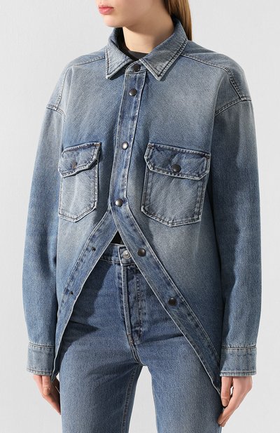 Джинсовая куртка BALENCIAGA синего цвета по цене 108500 руб., арт. 606166/TDW14, фото 3 Джинсовая куртка BALENCIAGA, арт. 606166/TDW14, фото 3