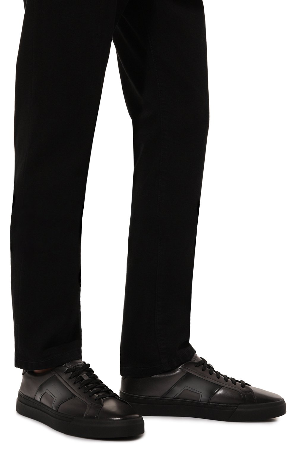 Кожаные кеды gloria SANTONI, арт. MBGG22018NE0RG0N, фото 3