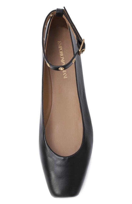Кожаные балетки Emporio Armani X3D303/XF271 Чёрный  X3D303/XF271 Фото 6