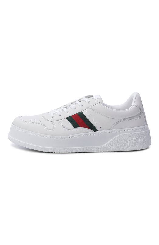 Кожаные кеды Gucci 848317/UPG40 Белый  848317/UPG40 Фото 3