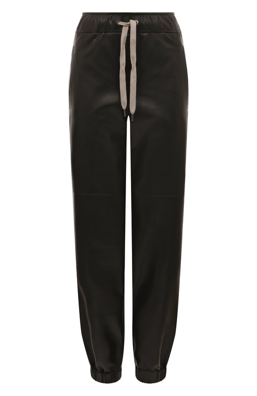 фото Кожаные джоггеры brunello cucinelli