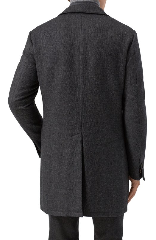 Шерстяное пальто Corneliani 261590-2612500 Серый  261590-2612500 Фото 4