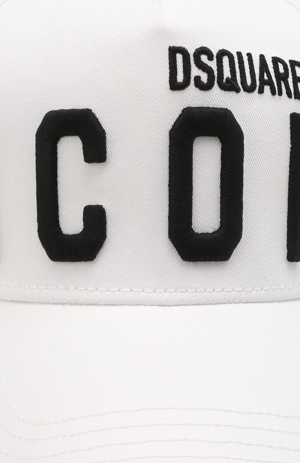 Хлопковая бейсболка icon DSQUARED2 белого цвета по цене 17400 руб., арт. BCM0412 05C00001, фото 4 Хлопковая бейсболка icon DSQUARED2, арт. BCM0412 05C00001, фото 4