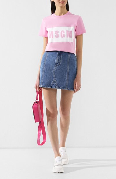 Хлопковая футболка MSGM, арт. 2641MDM95 195298, фото 2