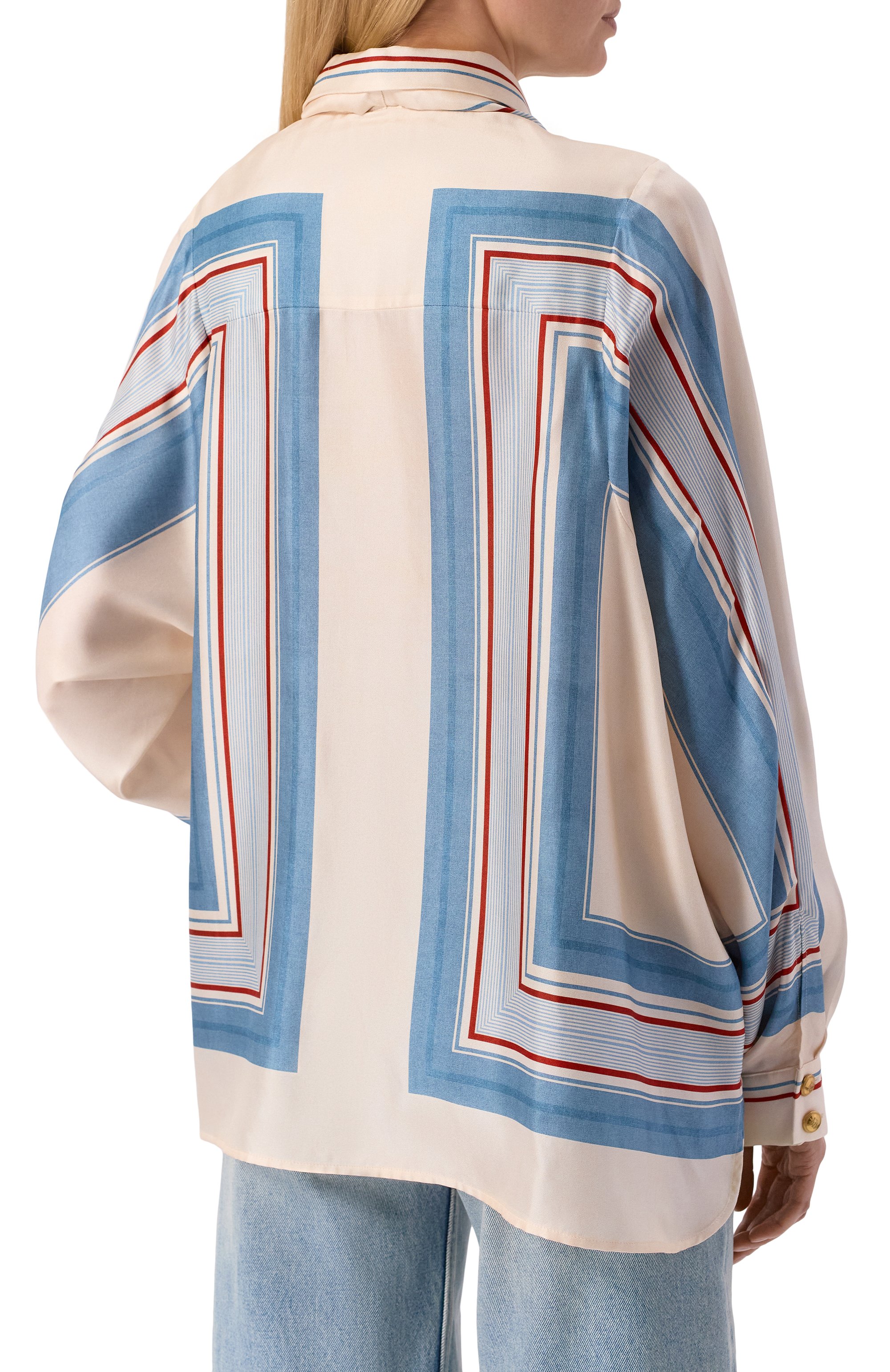 Шелковая блузка ZIMMERMANN, арт. 6357TC26R, фото 4