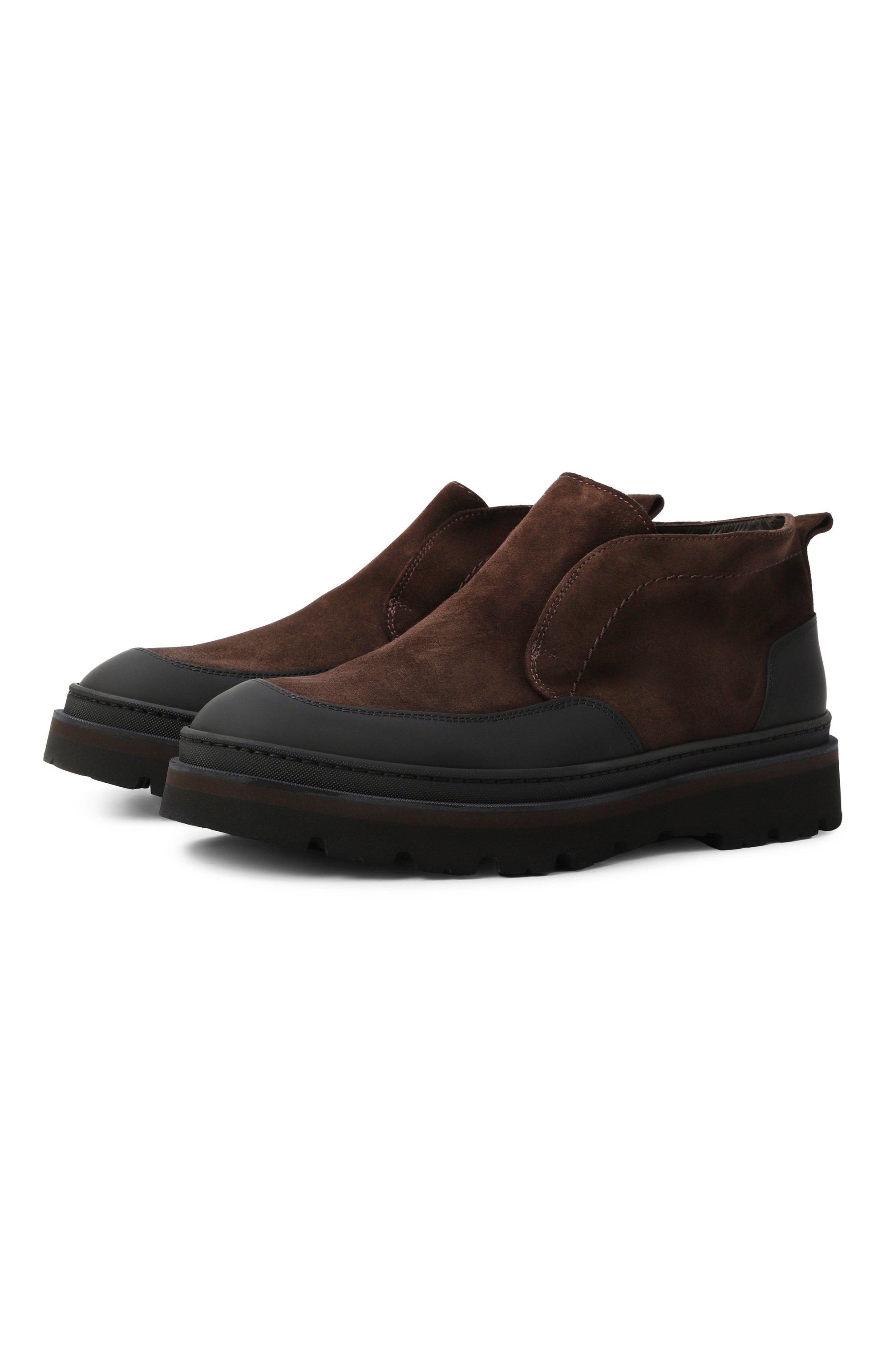 Замшевые ботинки nudd BLU BARRETT темно-коричневого цвета по цене 64500 руб., арт. NUD-13152.6, фото 1 Замшевые ботинки nudd BLU BARRETT, арт. NUD-13152.6, фото 1