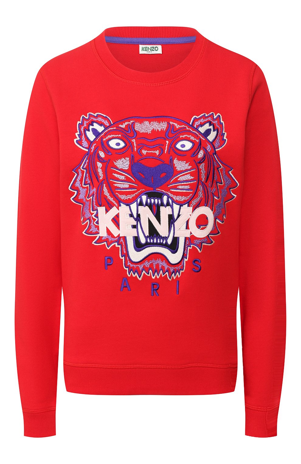 Хлопковый свитшот KENZO красного цвета по цене 24250 руб., арт. FA52SW7054XA, фото 1 Хлопковый свитшот KENZO, арт. FA52SW7054XA, фото 1