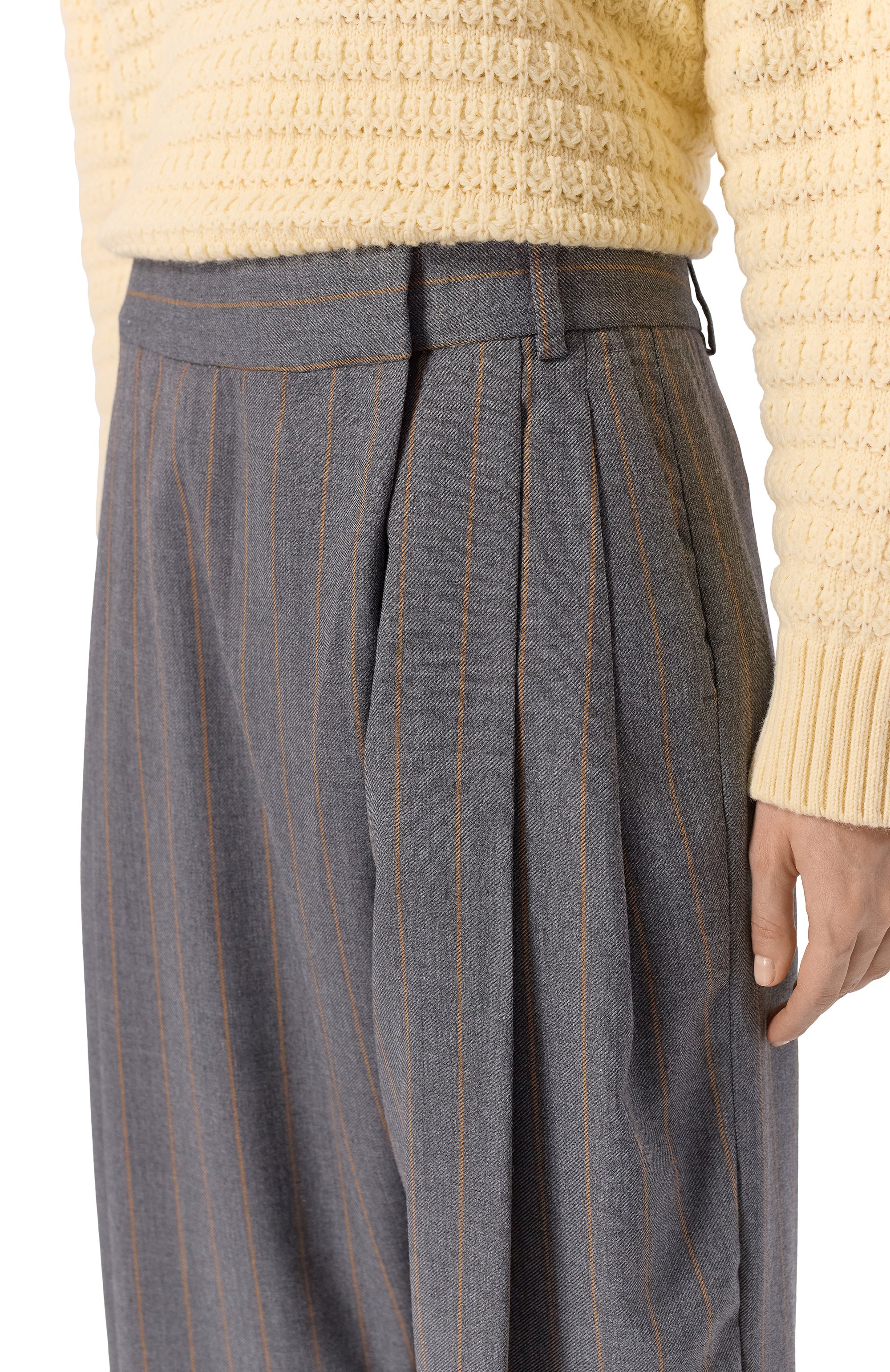 Брюки из шерсти и вискозы GANNI, арт. W0761/7013, фото 5